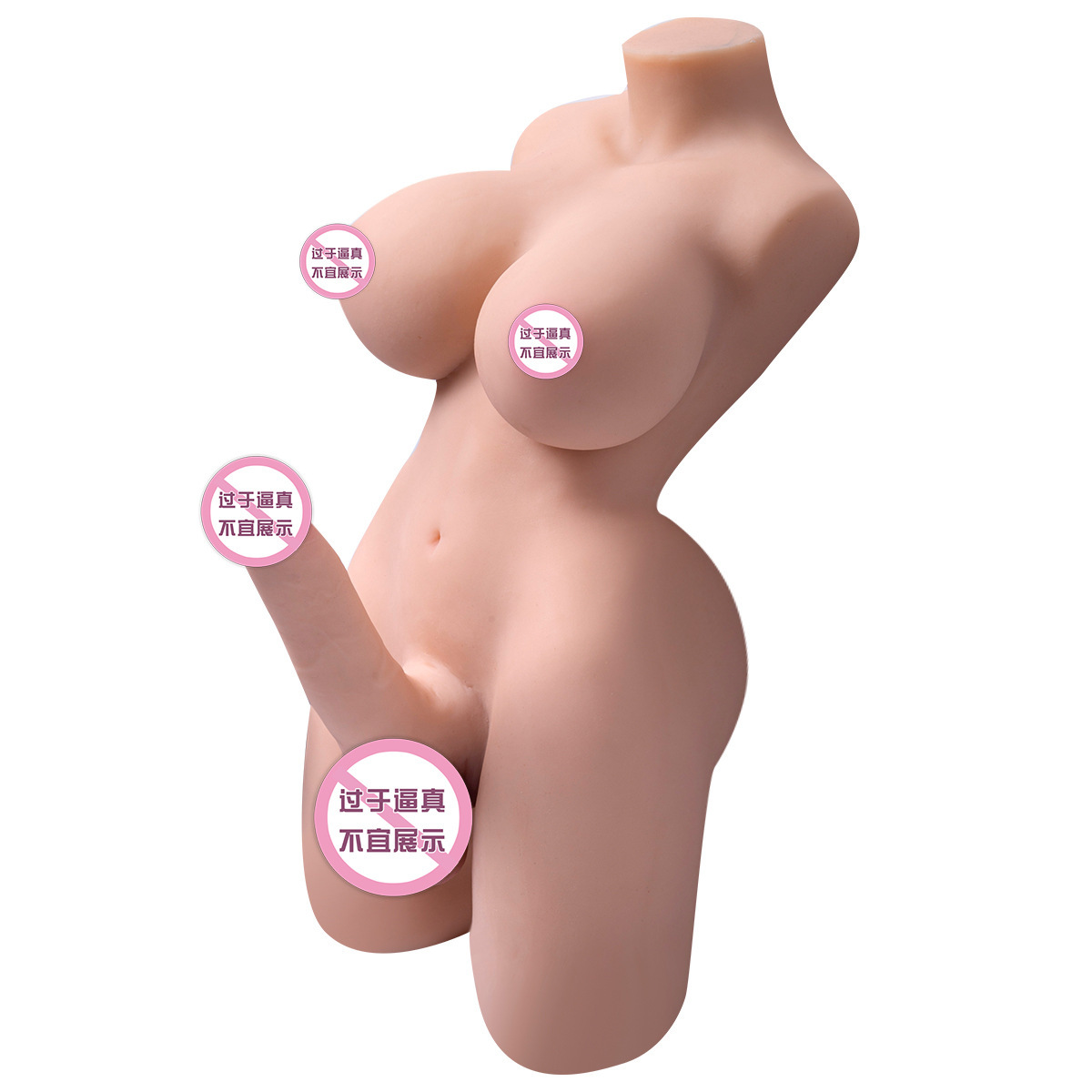 Female Half-Body Chest And Muscle Torso Doll, Realistic Soft Silicone Adult Sex Toy, Masturbator For Gay thumbnail 3