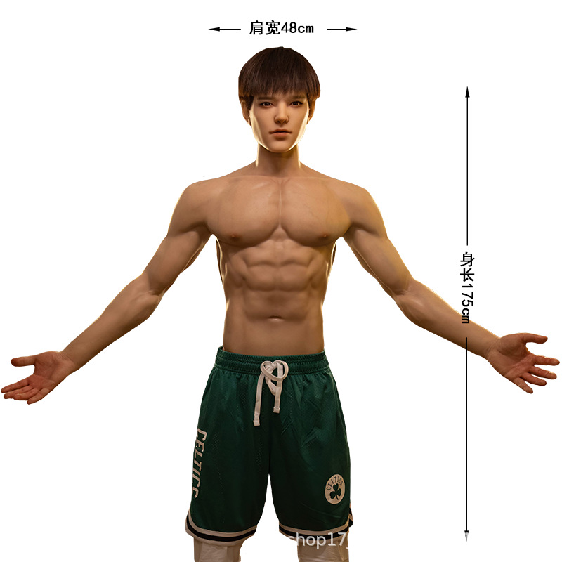 Realing 175cm 1:1 Life-Size Male Figure Lovan - Silicone Head + Silicone Body thumbnail 2
