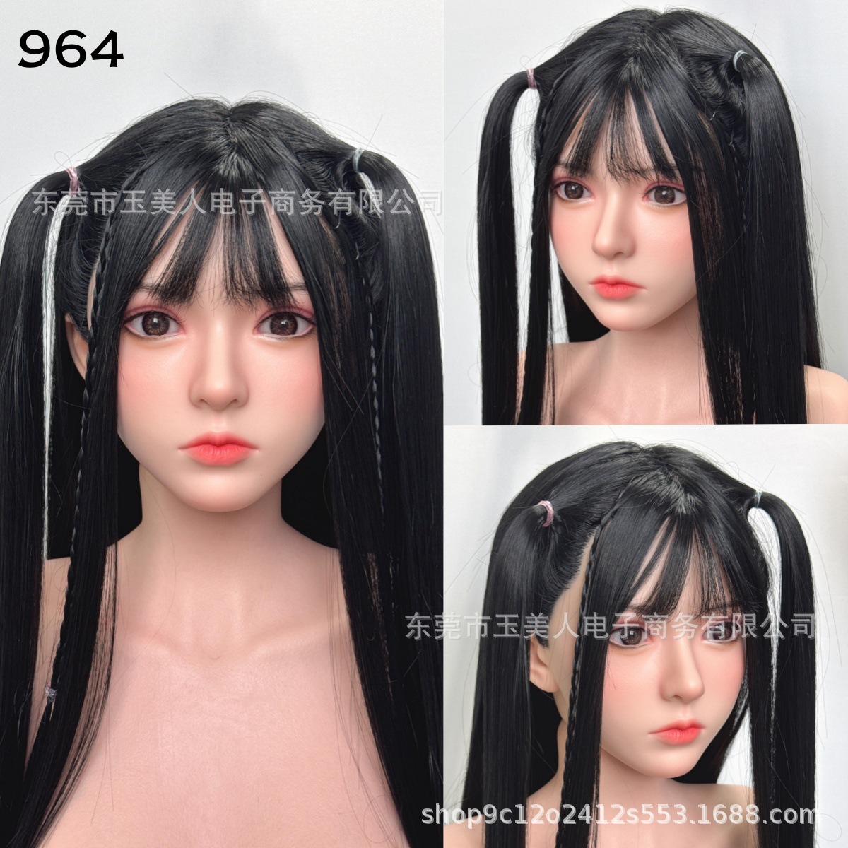 Factory Direct High-Quality Silicone Head Sculpt For Life-Size Dolls, Insertable, Silicone Rooted Hair, Multiple Face Shapes And Makeup Options thumbnail 2