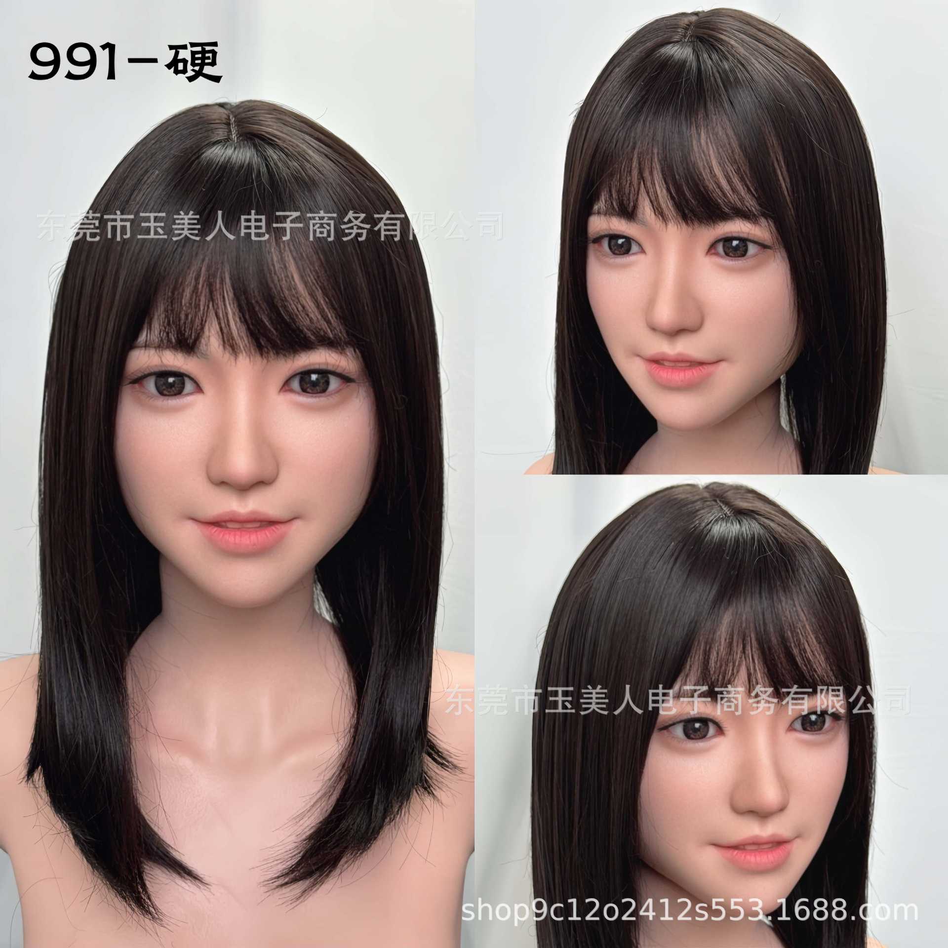Factory Direct High-Quality Silicone Head Sculpt For Life-Size Dolls, Insertable, Silicone Rooted Hair, Multiple Face Shapes And Makeup Options thumbnail 4