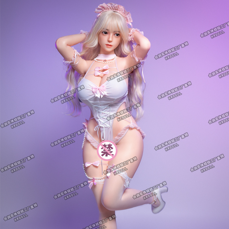 Herun Realistic Silicone Doll Life-Size Non-Inflatable Large Breast Anime Beauty For Men - Overseas Warehouse Stock thumbnail 2