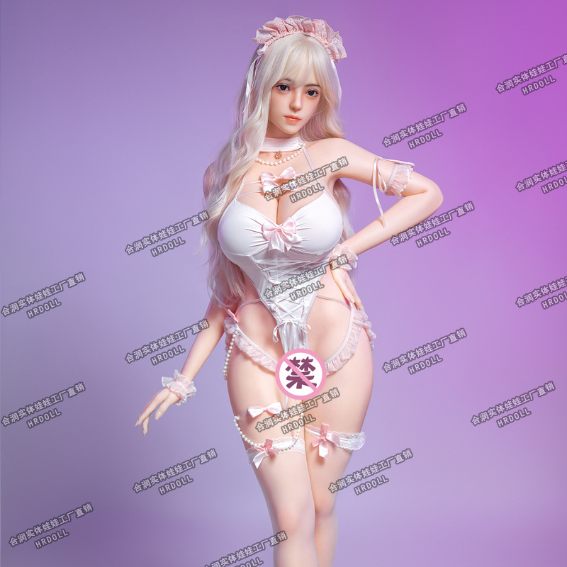 Herun Realistic Silicone Doll Life-Size Non-Inflatable Large Breast Anime Beauty For Men - Overseas Warehouse Stock thumbnail 3