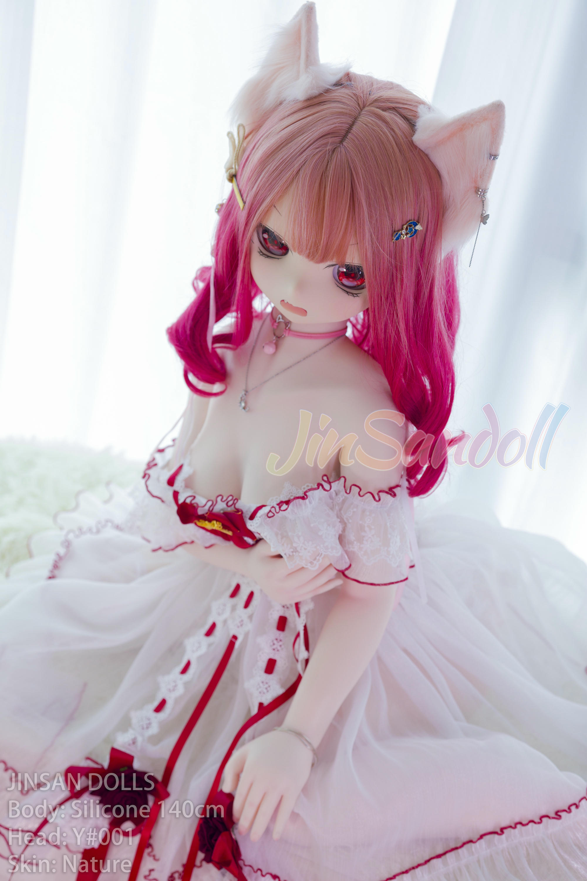Jinsan 140cm Silicone Y001 Plastic Head Sex Doll thumbnail 3
